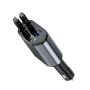 Carregador Veicular 4 em 1 Retrátil 120W com Display Digital – Carregamento Rápido para Todos os Dispositivos (12V/24V | Rotação 180°)