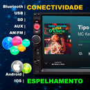 Central Multimídia 2 Din Tela 7” Touch Bluetooth USB Espelhamento - AutosXpress