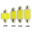 Kit 5 Lâmpadas Torpedo COB Silicone LED C5W 31mm 36mm 39mm 42mm Branco Frio 12V – Luz de Teto e Interior - AutosXpress