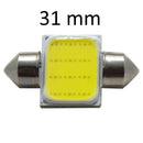 Kit 5 Lâmpadas Torpedo COB Silicone LED C5W 31mm 36mm 39mm 42mm Branco Frio 12V – Luz de Teto e Interior - AutosXpress