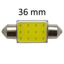 Kit 5 Lâmpadas Torpedo COB Silicone LED C5W 31mm 36mm 39mm 42mm Branco Frio 12V – Luz de Teto e Interior - AutosXpress