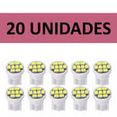 Kit com 10, 20 ou 50 Lâmpadas Pingo 8 LEDs T10 Tipo Xenon Super Branca W5W 12V - AutosXpress