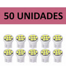 Kit com 10, 20 ou 50 Lâmpadas Pingo 8 LEDs T10 Tipo Xenon Super Branca W5W 12V - AutosXpress