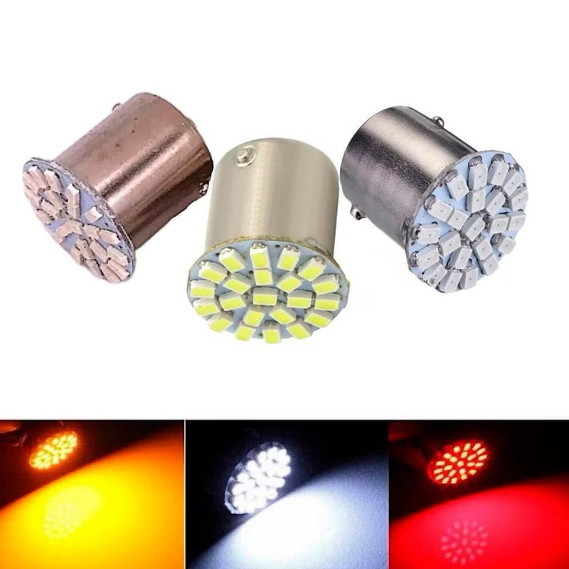 Kit com 8 Lâmpadas LED Automotivas Traseiras – Freio, Lanterna e Seta - AutosXpress