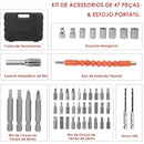 Kit Parafusadeira Doméstica Portátil – Leve, Recarregável e Completa! - AutosXpress