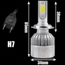 Lâmpadas C6 Farol de Carro LED 6000K H1 H3 H4 H7 H11 H13 HB3(9005) HB4(9006) H16 H27 12V a 24V - AutosXpress