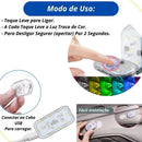 Luz Ambiente Automotiva LED para Interior do Carro – USB Recarregável com Sensor de Toque! - AutosXpress