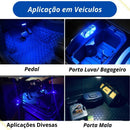 Luz Ambiente Automotiva LED para Interior do Carro – USB Recarregável com Sensor de Toque! - AutosXpress