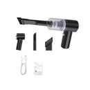 Mini Aspirador de Pó Portátil Recarregável para Carro e Casa – Potente e Prático - AutosXpress