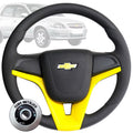 Volante Esportivo Chevrolet – Modelo com Acabamento Premium em Couro Sintético - AutosXpress