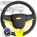 Volante Esportivo Chevrolet – Modelo com Acabamento Premium em Couro Sintético - AutosXpress