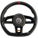 Volante Esportivo Volkswagen com Detalhe Central Vermelho – Acabamento Premium e Design Racing - AutosXpress