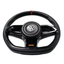 Volante Esportivo Volkswagen com Detalhe Central Vermelho – Acabamento Premium e Design Racing - AutosXpress