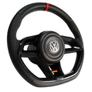 Volante Esportivo Volkswagen com Detalhe Central Vermelho – Acabamento Premium e Design Racing - AutosXpress